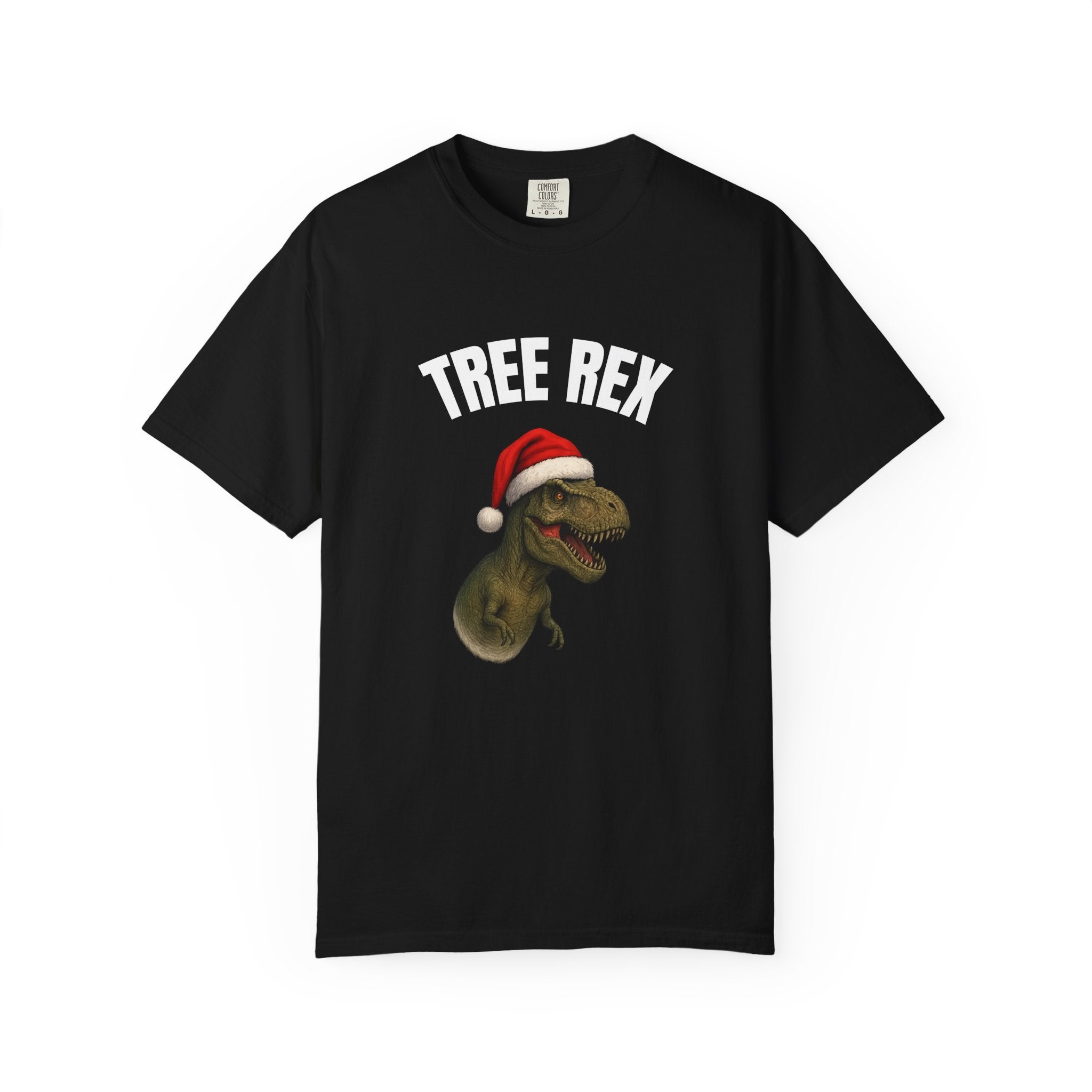 Christmas Dino T-Shirt, Funny T-Rex Shirt, Holiday Humor Tee, Tree Rex Gift, Unisex Festive Apparel