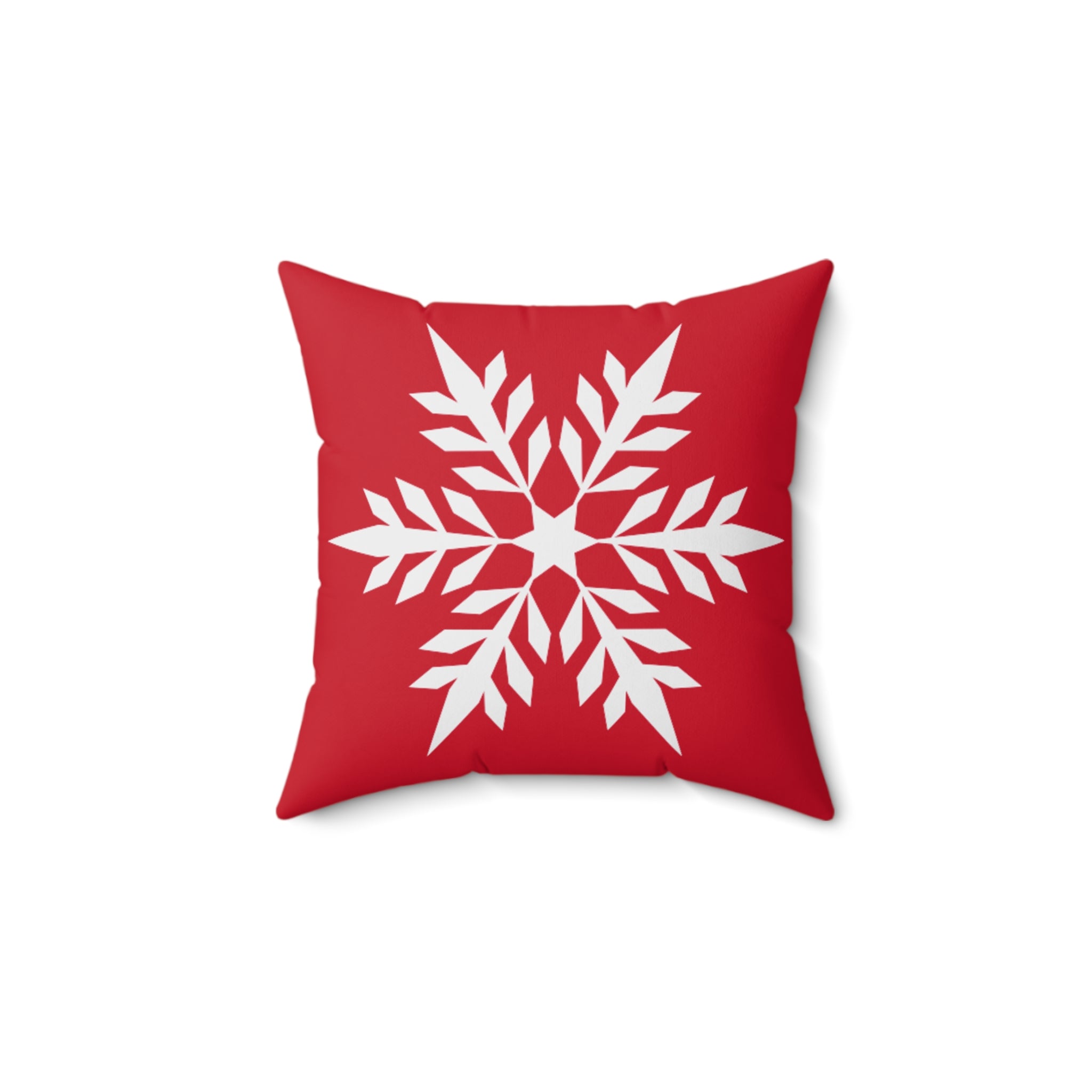 Festive Snowflake Square Pillow